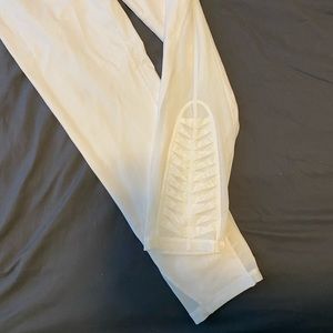 Victoria Secret Sport detailed mesh white legging